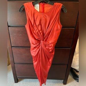 Armani red mini dress
